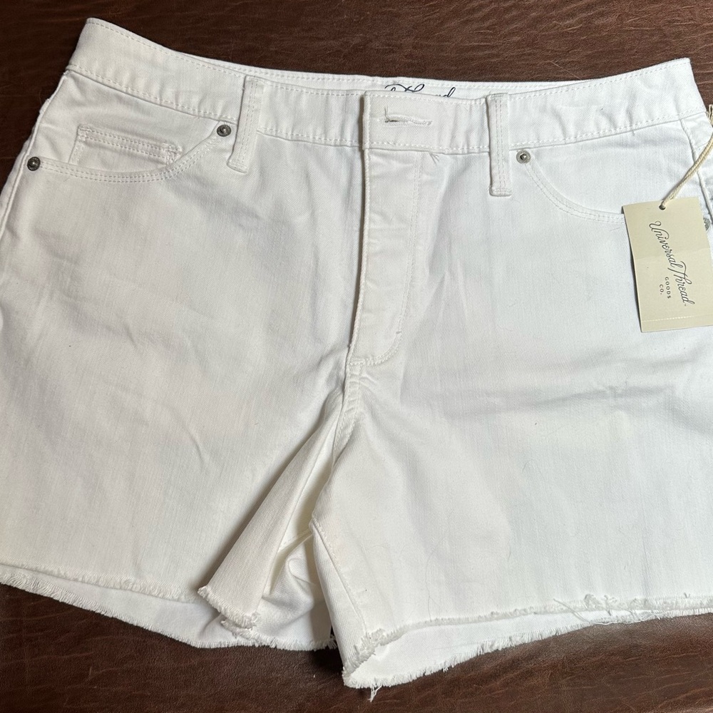 13. Vintage Thread White Jean Shorts